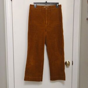 Madewell Slim Emmett Wide-Leg Crop Corduroy